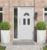 VidaXL Plantenbak 2 pcs Wit 50 x 50 x 75 cm Staal