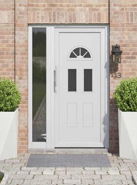 VidaXL Plantenbak 2 pcs Wit 50 x 50 x 75 cm Staal