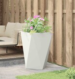 VidaXL Plantenbak Wit 50 x 50 x 75 cm Staal