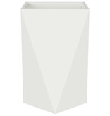 VidaXL Plantenbak Wit 50 x 50 x 75 cm Staal