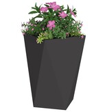 VidaXL Plantenbak Zwart 50 x 50 x 75 cm Staal