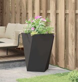 VidaXL Plantenbak Zwart 50 x 50 x 75 cm Staal