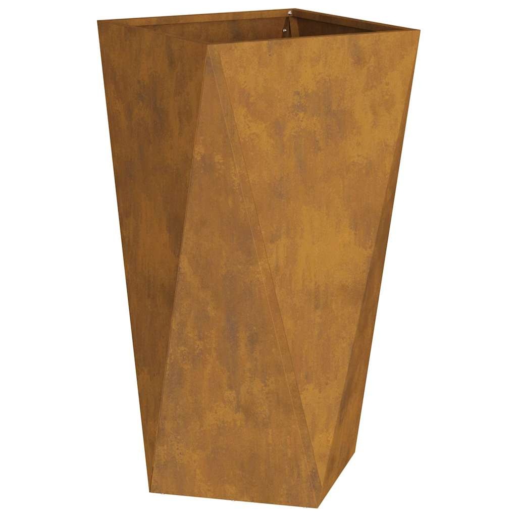 VidaXL Plantenbak Roestig 40 x 40 x 75 cm Cortenstaal