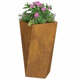 VidaXL Plantenbak Roestig 40 x 40 x 75 cm Cortenstaal