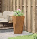 VidaXL Plantenbak Roestig 40 x 40 x 75 cm Cortenstaal