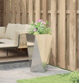 VidaXL Plantenbak Zilver 40 x 40 x 75 cm Gegalvaniseerd staal