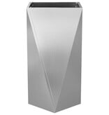 VidaXL Plantenbak Zilver 40 x 40 x 75 cm Gegalvaniseerd staal