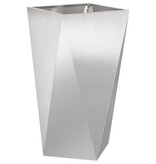 VidaXL Plantenbak 2 pcs Zilver 40 x 40 x 75 cm Roestvrij staal