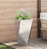 VidaXL Plantenbak Zilver 40 x 40 x 75 cm Roestvrij staal