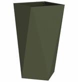 VidaXL Plantenbak 2 pcs Olijf Groen 40 x 40 x 75 cm Staal