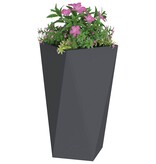 VidaXL Plantenbak 2 pcs Antraciet 40 x 40 x 75 cm Staal