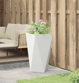 VidaXL Plantenbak Wit 40 x 40 x 75 cm Staal