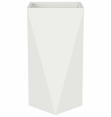 VidaXL Plantenbak Wit 40 x 40 x 75 cm Staal