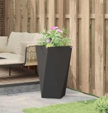 VidaXL Plantenbak Zwart 40 x 40 x 75 cm Staal