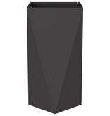 VidaXL Plantenbak Zwart 40 x 40 x 75 cm Staal