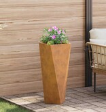 VidaXL Plantenbak Roestig 30 x 30 x 75 cm Cortenstaal