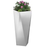VidaXL Plantenbak Zilver 30 x 30 x 75 cm Gegalvaniseerd staal