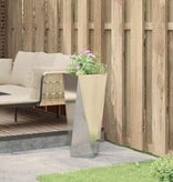 VidaXL Plantenbak Zilver 30 x 30 x 75 cm Gegalvaniseerd staal