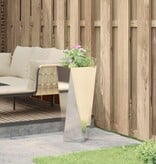 VidaXL Plantenbak Zilver 30 x 30 x 75 cm Roestvrij staal
