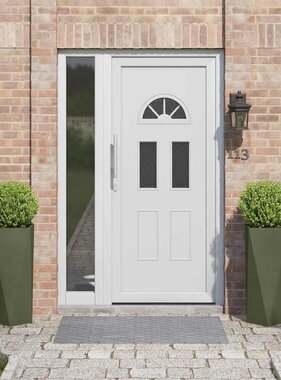 VidaXL Plantenbak 2 pcs Olijf Groen 30 x 30 x 75 cm Staal