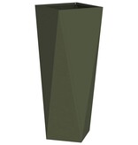 VidaXL Plantenbak Olijf Groen 30 x 30 x 75 cm Staal