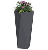 VidaXL Plantenbak 2 pcs Antraciet 30 x 30 x 75 cm Staal