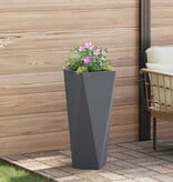 VidaXL Plantenbak Antraciet 30 x 30 x 75 cm Staal