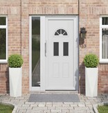 VidaXL Plantenbak 2 pcs Wit 30 x 30 x 75 cm Staal