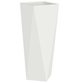 VidaXL Plantenbak 2 pcs Wit 30 x 30 x 75 cm Staal