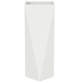 VidaXL Plantenbak Wit 30 x 30 x 75 cm Staal