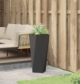 VidaXL Plantenbak Zwart 30 x 30 x 75 cm Staal