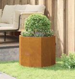 VidaXL Plantenbak Roestig 60 x 60 x 50 cm Cortenstaal