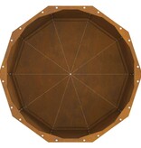 VidaXL Plantenbak Roestig 60 x 60 x 50 cm Cortenstaal