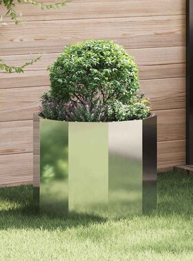 VidaXL Plantenbak Zilver 60 x 60 x 50 cm Gegalvaniseerd staal