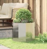VidaXL Plantenbak Zilver 60 x 60 x 50 cm Gegalvaniseerd staal