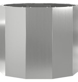 VidaXL Plantenbak Zilver 60 x 60 x 50 cm Gegalvaniseerd staal