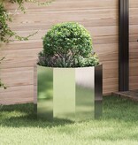 VidaXL Plantenbak Zilver 60 x 60 x 50 cm Roestvrij staal