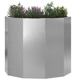 VidaXL Plantenbak Zilver 60 x 60 x 50 cm Roestvrij staal