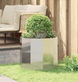 VidaXL Plantenbak Zilver 60 x 60 x 50 cm Roestvrij staal