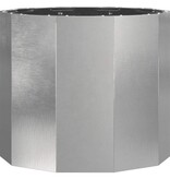 VidaXL Plantenbak Zilver 60 x 60 x 50 cm Roestvrij staal