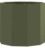 VidaXL Plantenbak Olijf Groen 60 x 60 x 50 cm Staal