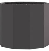 VidaXL Plantenbak Zwart 60 x 60 x 50 cm Staal