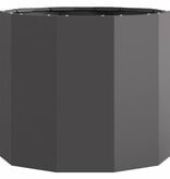VidaXL Plantenbak Zwart 60 x 60 x 50 cm Staal