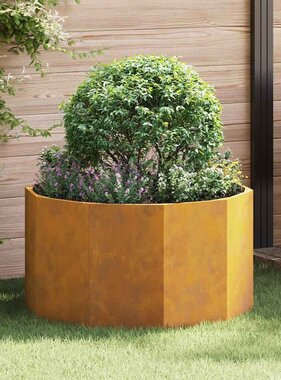 VidaXL Plantenbak Roestig 90 x 90 x 50 cm Cortenstaal