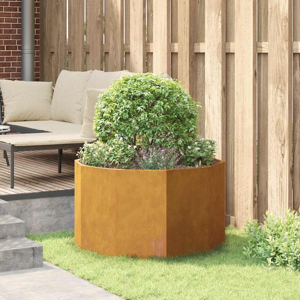 VidaXL Plantenbak Roestig 90 x 90 x 50 cm Cortenstaal