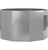 VidaXL Plantenbak Zilver 90 x 90 x 50 cm Gegalvaniseerd staal