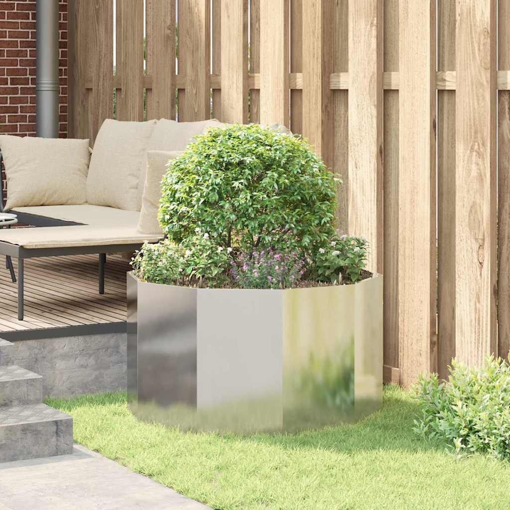 VidaXL Plantenbak Zilver 90 x 90 x 50 cm Gegalvaniseerd staal