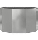 VidaXL Plantenbak Zilver 90 x 90 x 50 cm Gegalvaniseerd staal