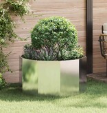VidaXL Plantenbak Zilver 90 x 90 x 50 cm Roestvrij staal