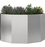 VidaXL Plantenbak Zilver 90 x 90 x 50 cm Roestvrij staal